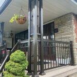 aluminum column on a front porch in toronto
