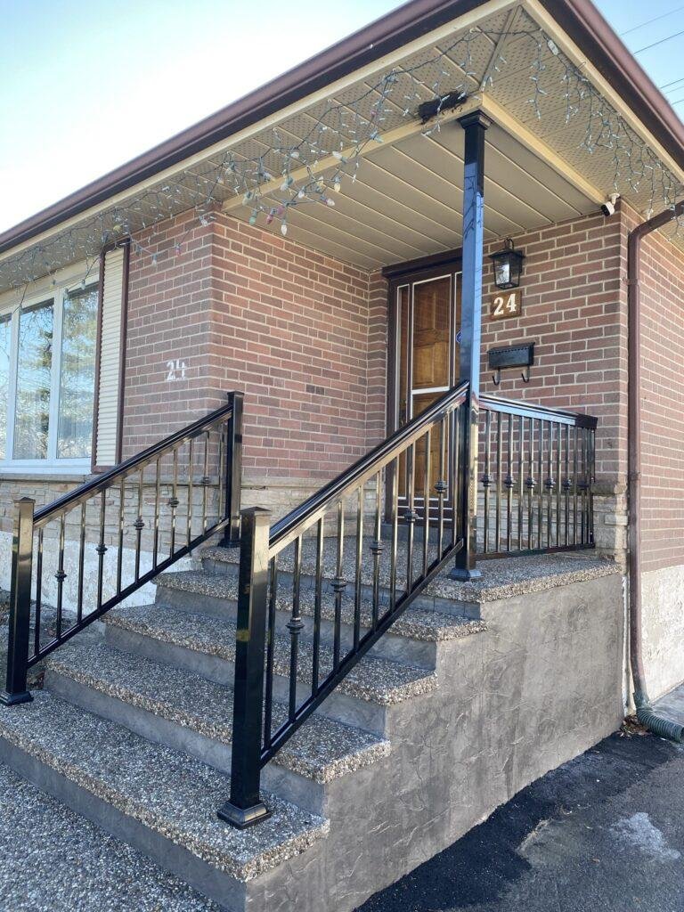 front porch railing hamilton