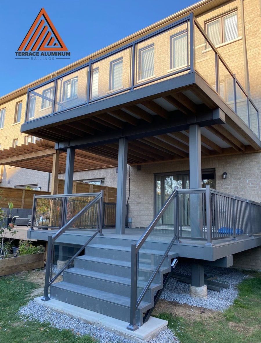 aluminum deck railing